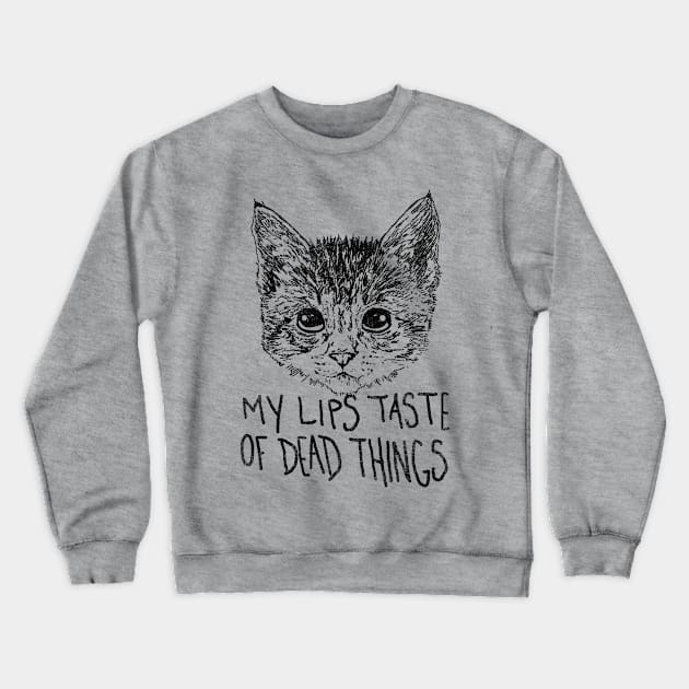 Morbid Kitten Crewneck Sweatshirt by Hillary White Rabbit